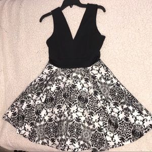 Black and white dress